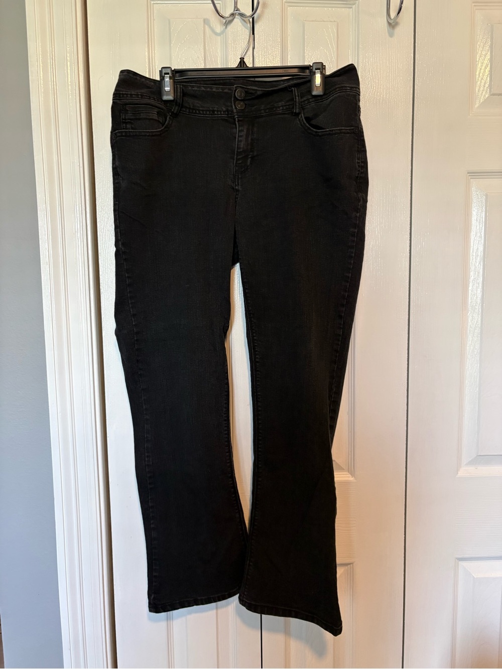 Wallflower Black Wide Leg Jeans - Luscious Curvy Fit